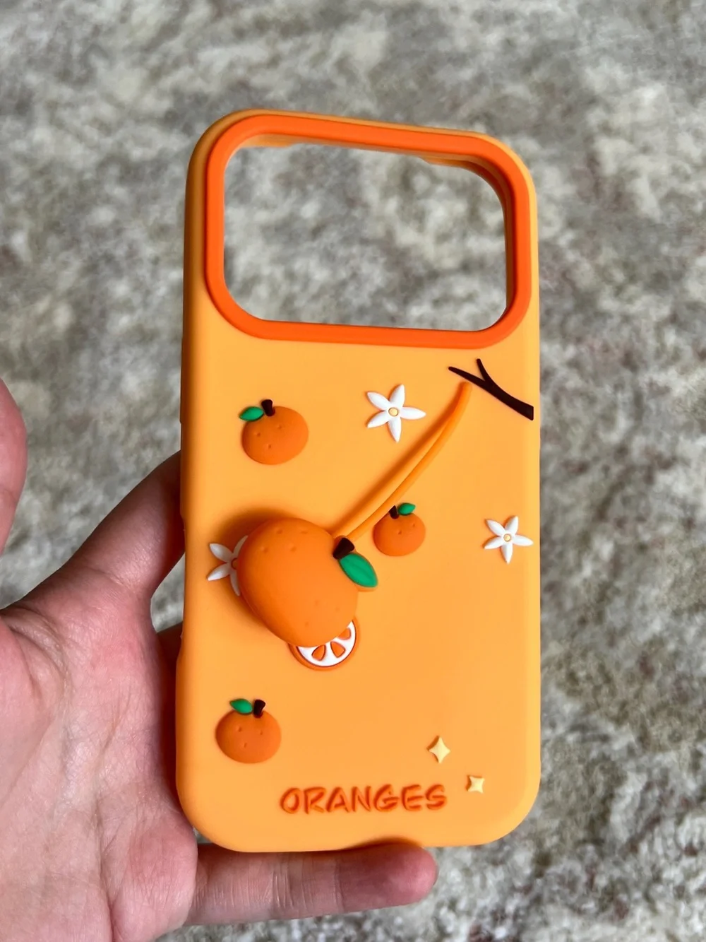 Silicone Phone Case for iPhone 17 Pro - Orange